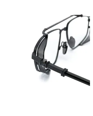 Balmain Eyewear クリアレンズ ロゴプレート眼鏡 - サムネイル3