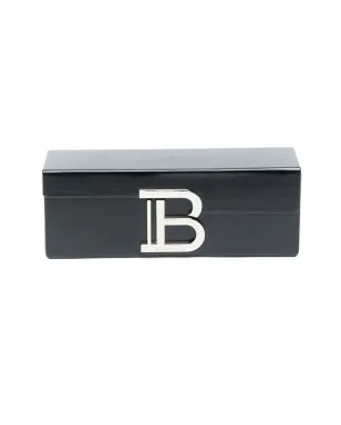 Balmain Eyewear クリアレンズ ロゴプレート眼鏡 - サムネイル4