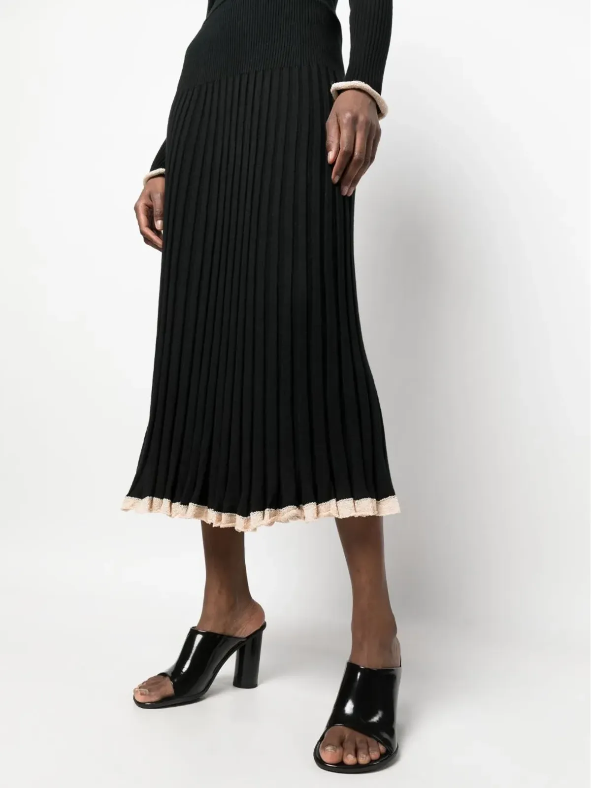 Proenza Schouler リブ編みニットミディスカート - 画像5