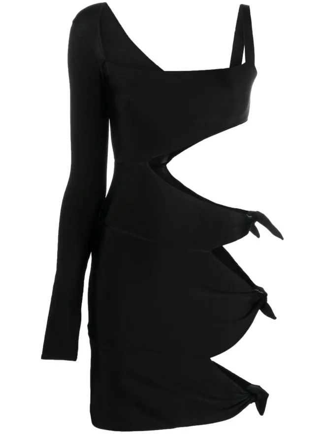 Roberto Cavalli Roberto Cavalli カットアウトディテールのミニドレスの商品画像