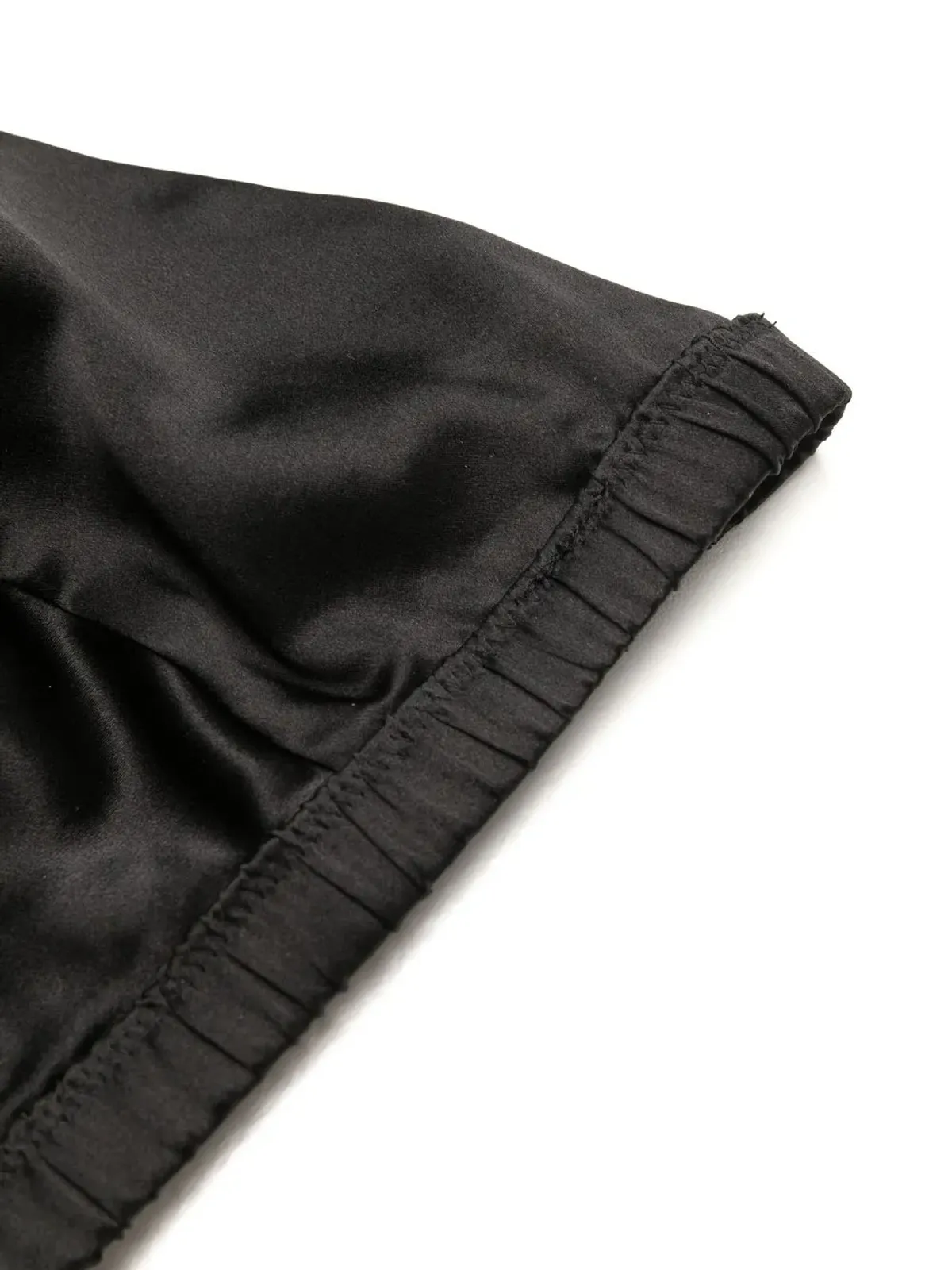 Maison Close シルク トライアングルカップ ブラ ブラック - 画像3