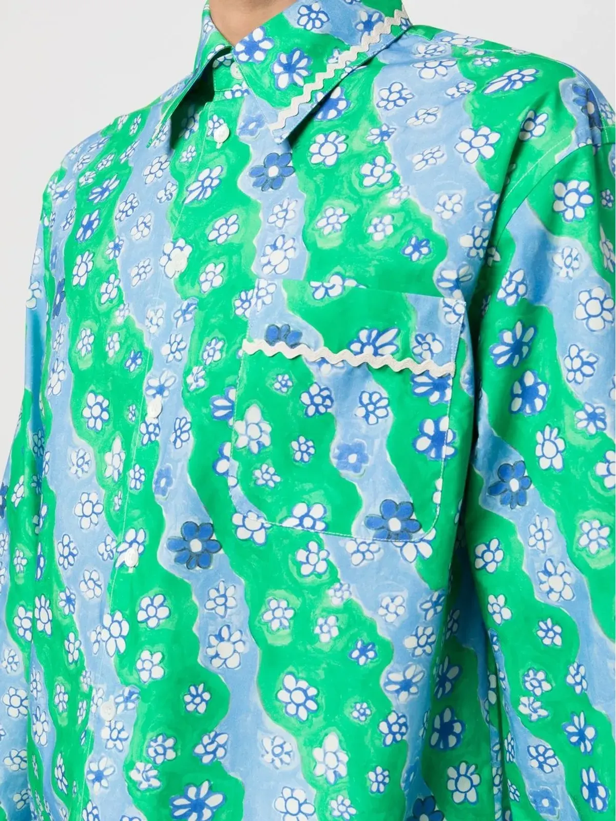 Marni コットン花柄プリントシャツ - 画像5
