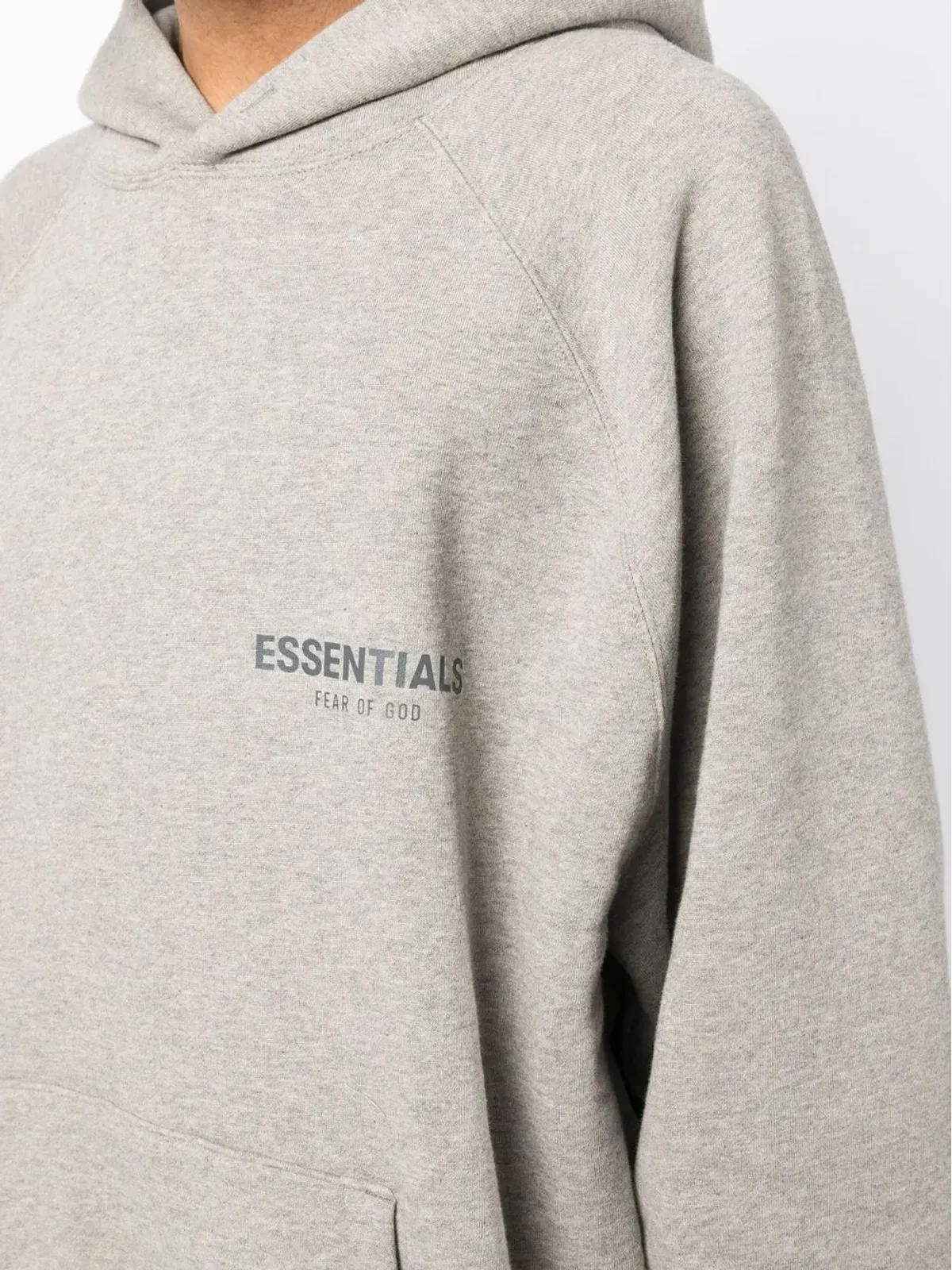 FEAR OF GOD ESSENTIALS chest logo-print detail hoodie - 画像5