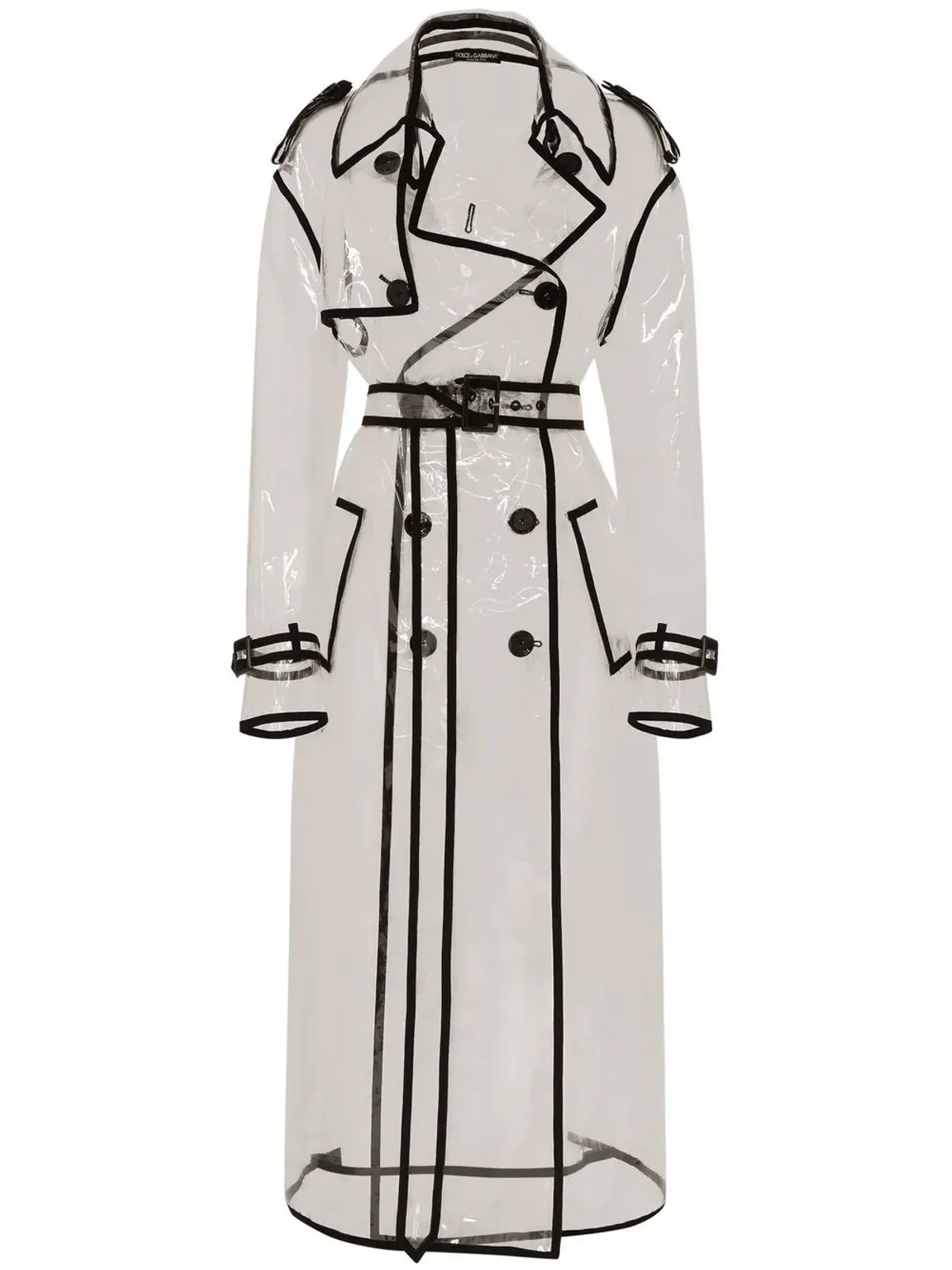 Dolce & Gabbana KIM DOLCE&GABBANA コントラストトリム トレンチコート - 画像1