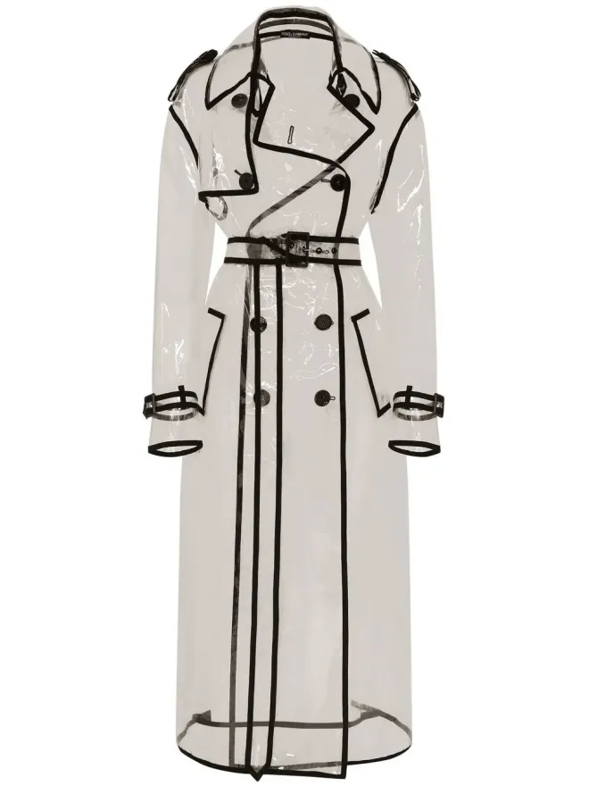 Dolce & Gabbana Dolce & Gabbana KIM DOLCE&GABBANA コントラストトリム トレンチコートの商品画像