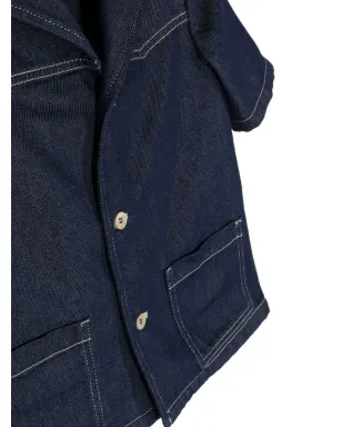 Gucci Kids ロゴパッチ デニムシャツ - サムネイル3