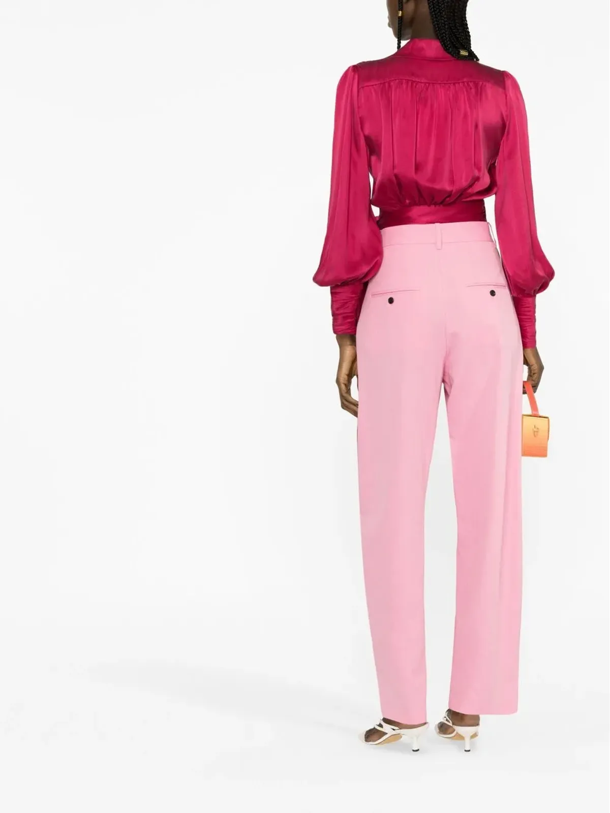 ISABEL MARANT Sopiavea テーラードパンツ ピンク - 画像4