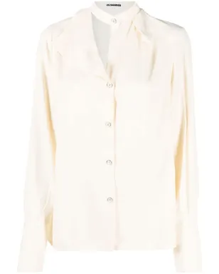 Jil Sander ボタンフロント サテンシャツ - サムネイル1