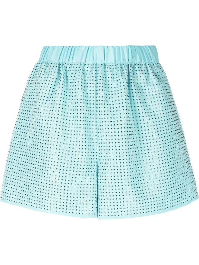 self-portrait Self-Portrait ラインストーン装飾ショーツ - ブルーの商品画像