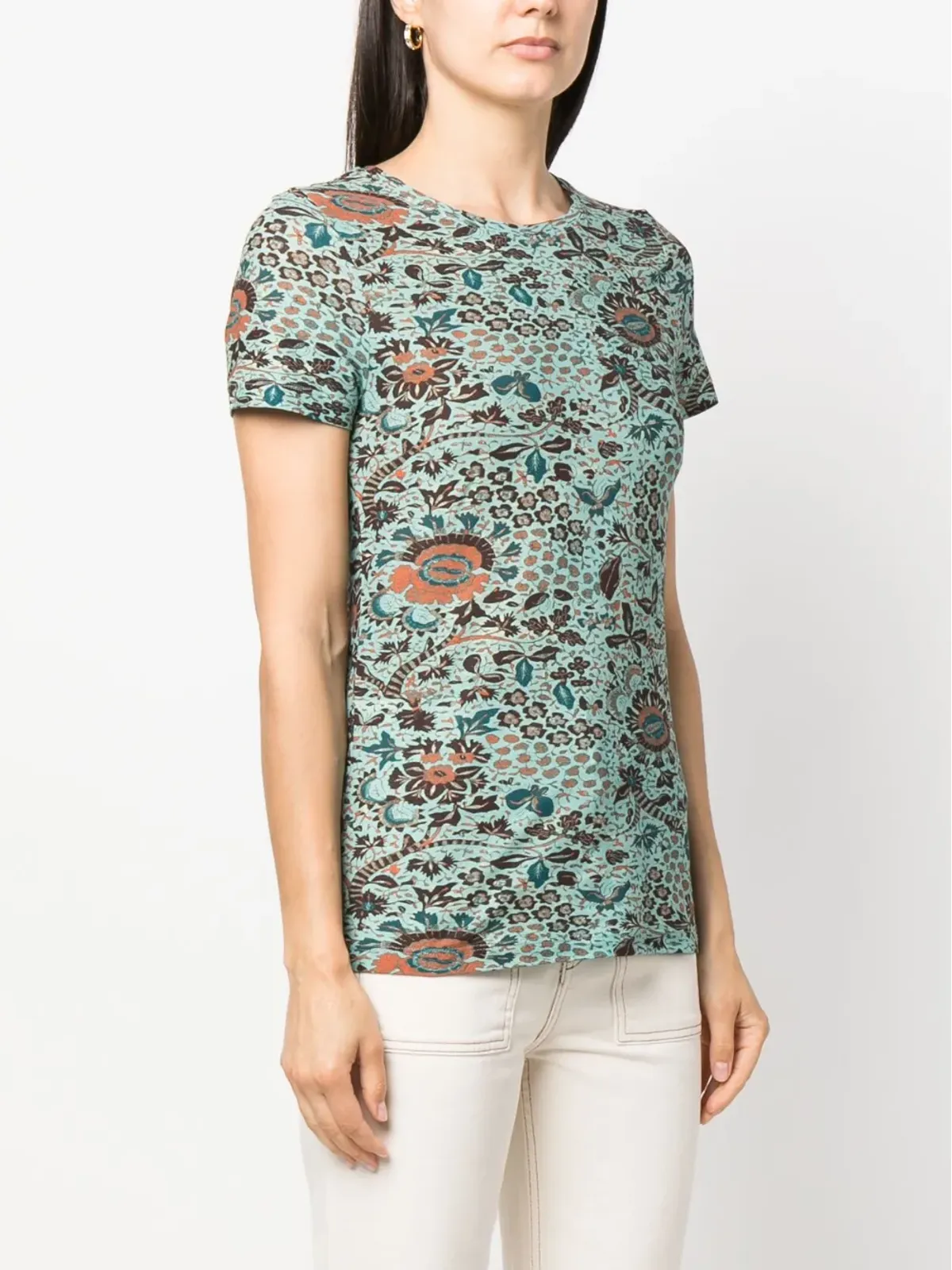 Ulla Johnson Estelle 半袖コットンTシャツ - 画像3