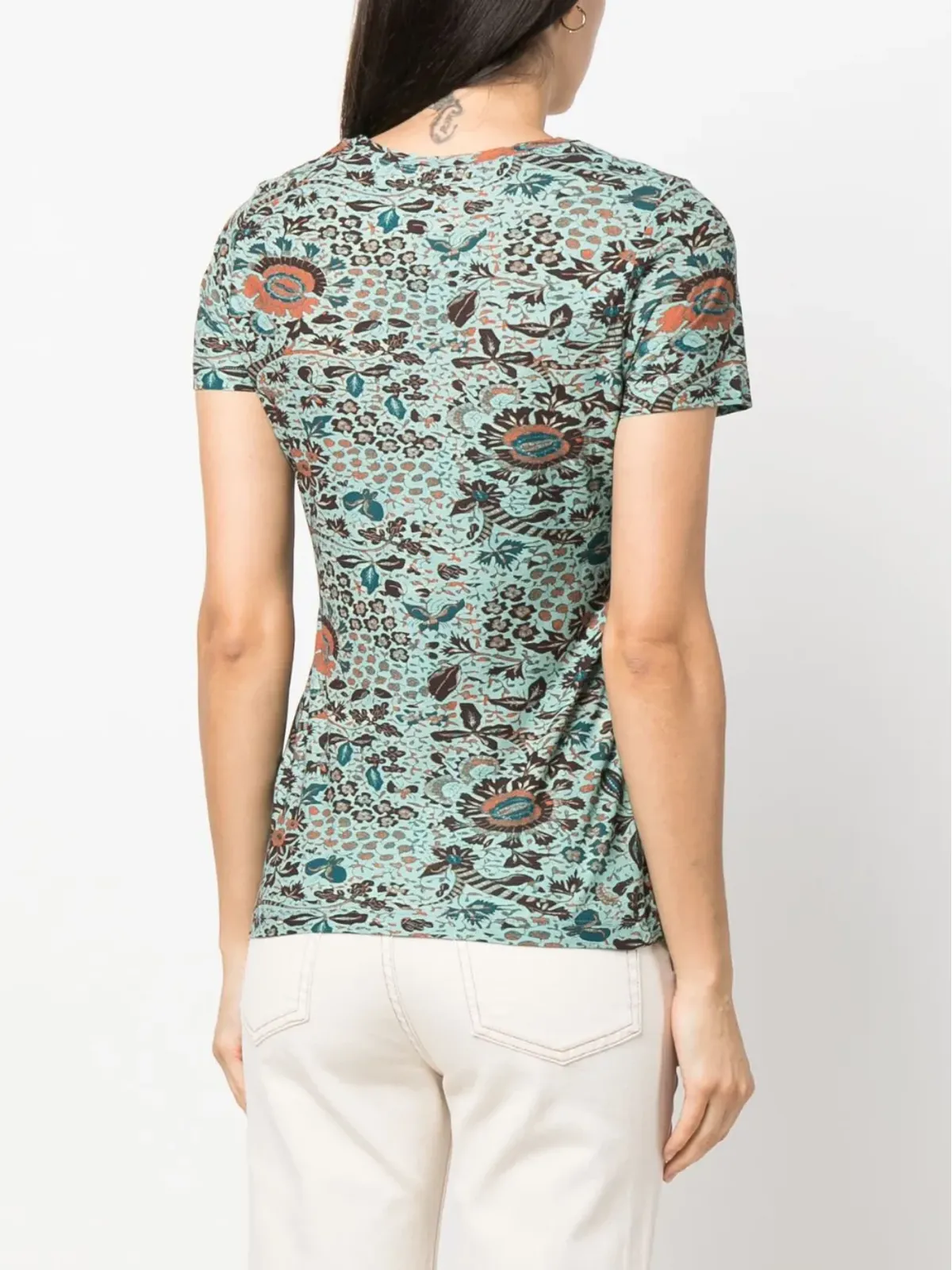 Ulla Johnson Estelle 半袖コットンTシャツ - 画像4