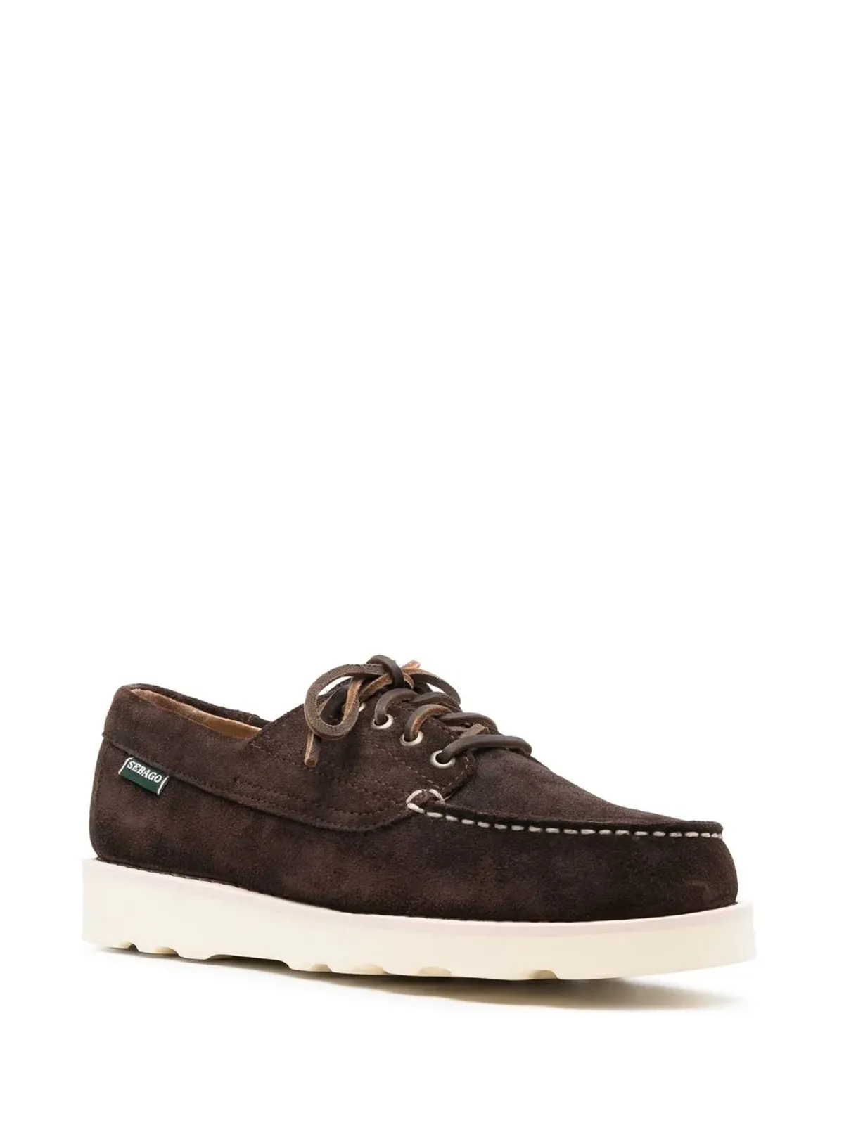 Sebago レースアップスエードボートシューズ（ブラウン） - 画像2