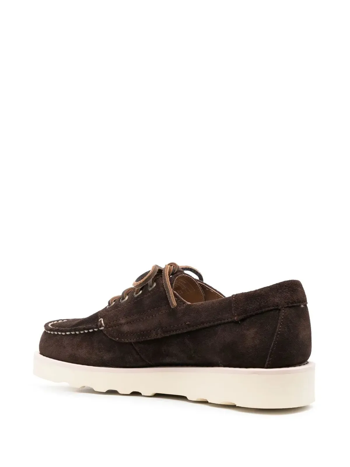 Sebago レースアップスエードボートシューズ（ブラウン） - 画像3