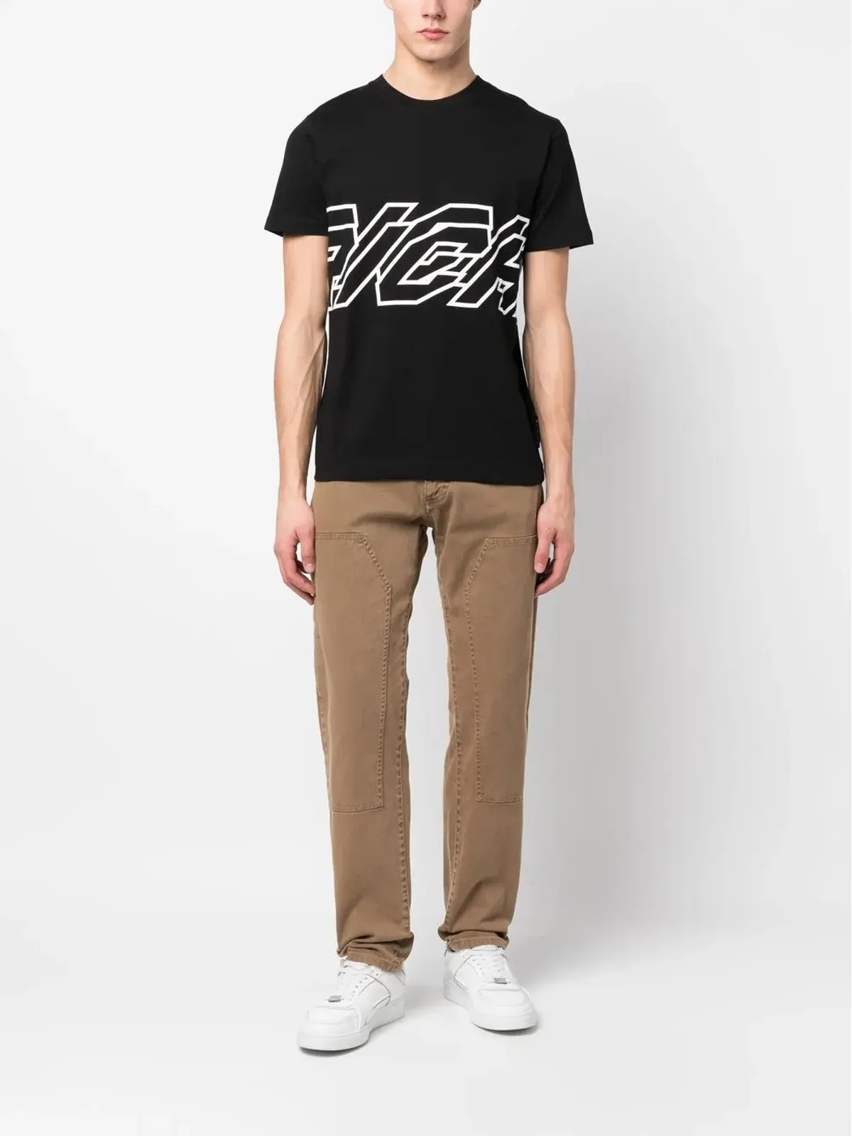 John Richmond ロゴプリント コットンTシャツ - 画像2