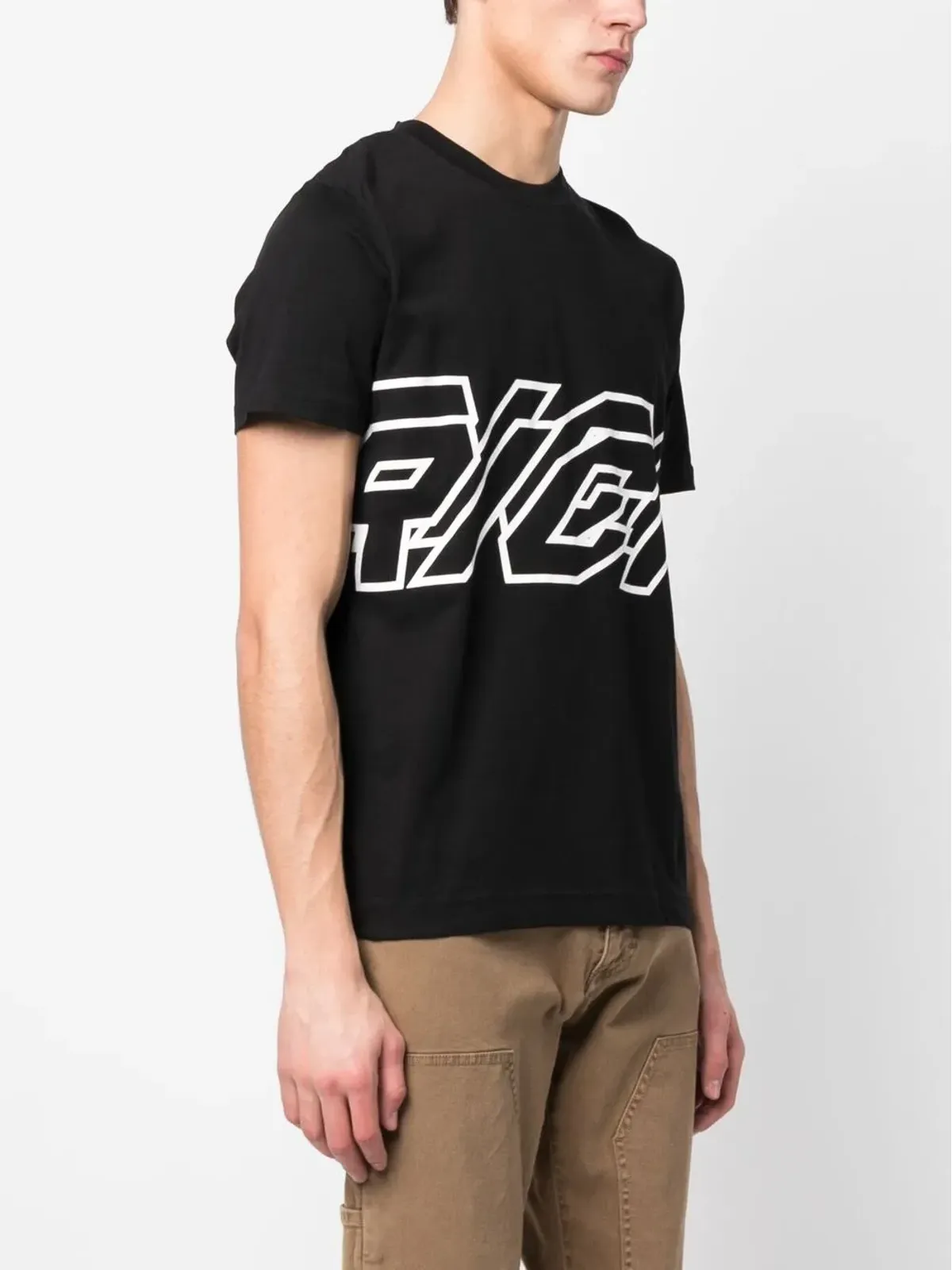 John Richmond ロゴプリント コットンTシャツ - 画像3