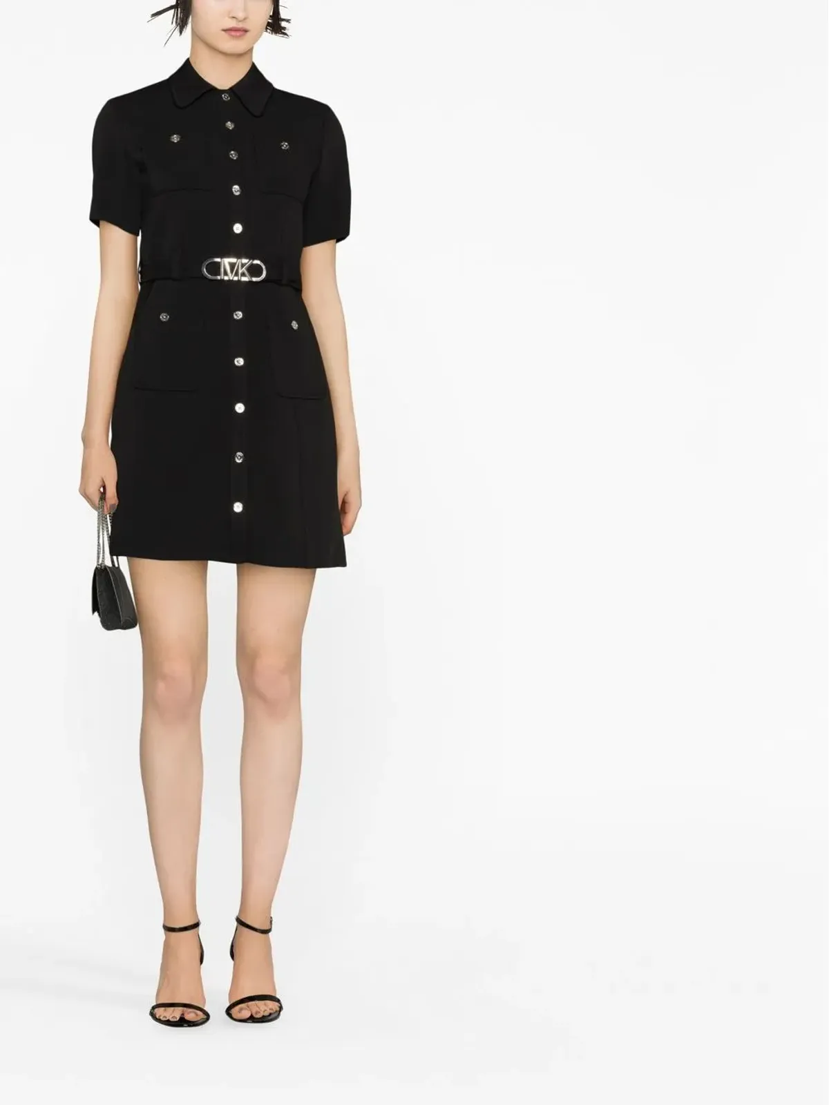 Michael Michael Kors ベルト付きシャツミニドレス - 画像2