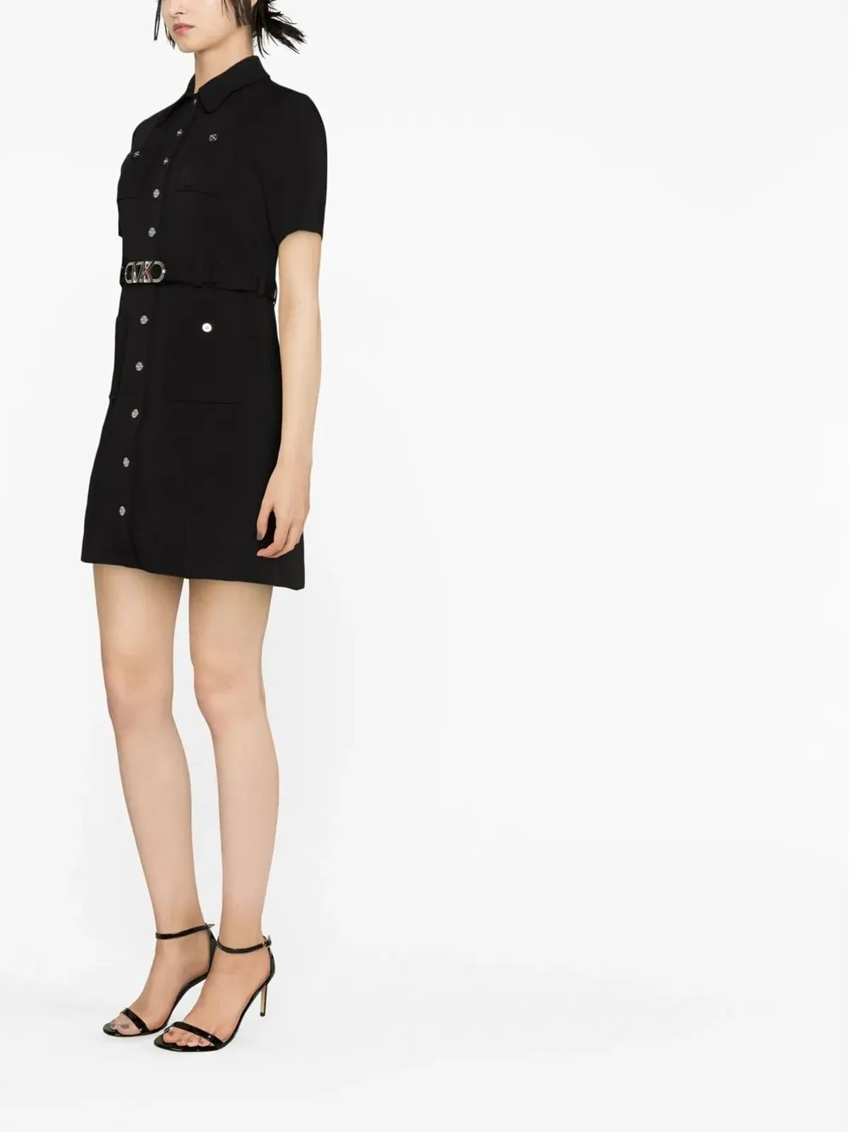 Michael Michael Kors ベルト付きシャツミニドレス - 画像4