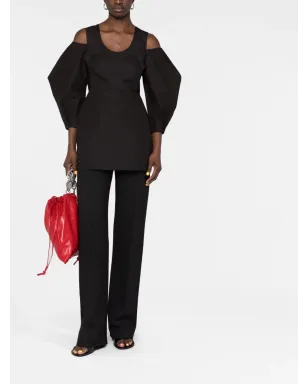 Jil Sander コールドショルダーブラウス - サムネイル2