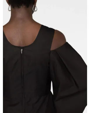 Jil Sander コールドショルダーブラウス - サムネイル3