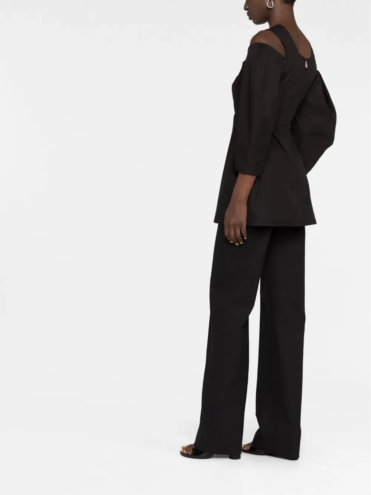 Jil Sander コールドショルダーブラウス - 画像4
