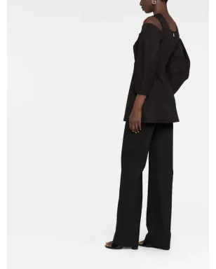 Jil Sander コールドショルダーブラウス - サムネイル4