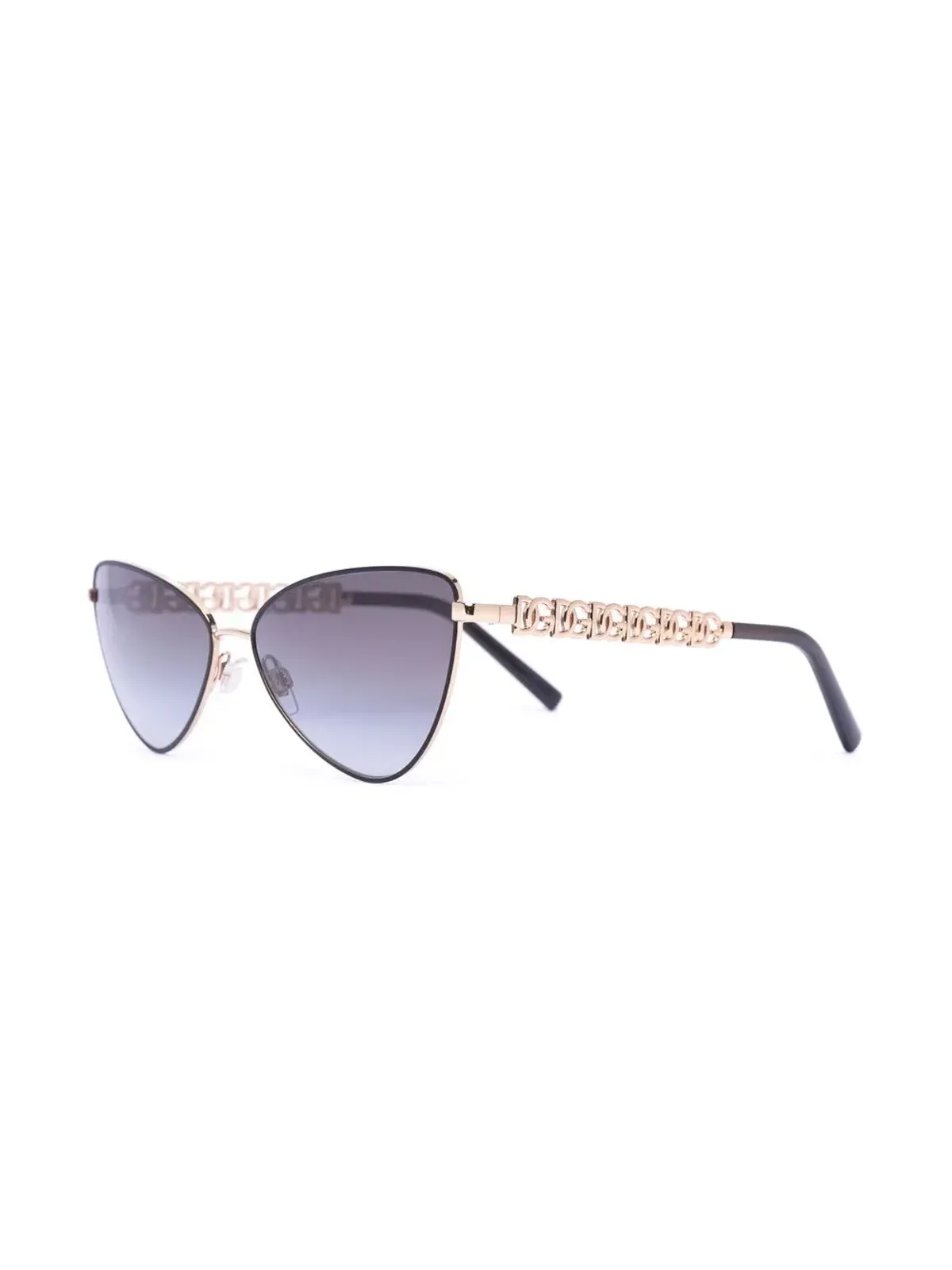 Dolce & Gabbana Eyewear ロゴチェーン キャットアイ サングラス - 画像2