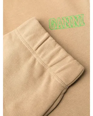 GANNI ロゴ刺繍スウェットパンツ（ブラウン） - サムネイル5