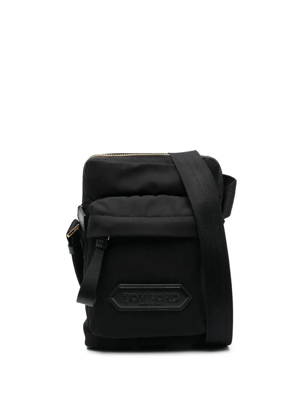 TOM FORD ロゴパッチ ジップアップ メッセンジャーバッグ - 画像1