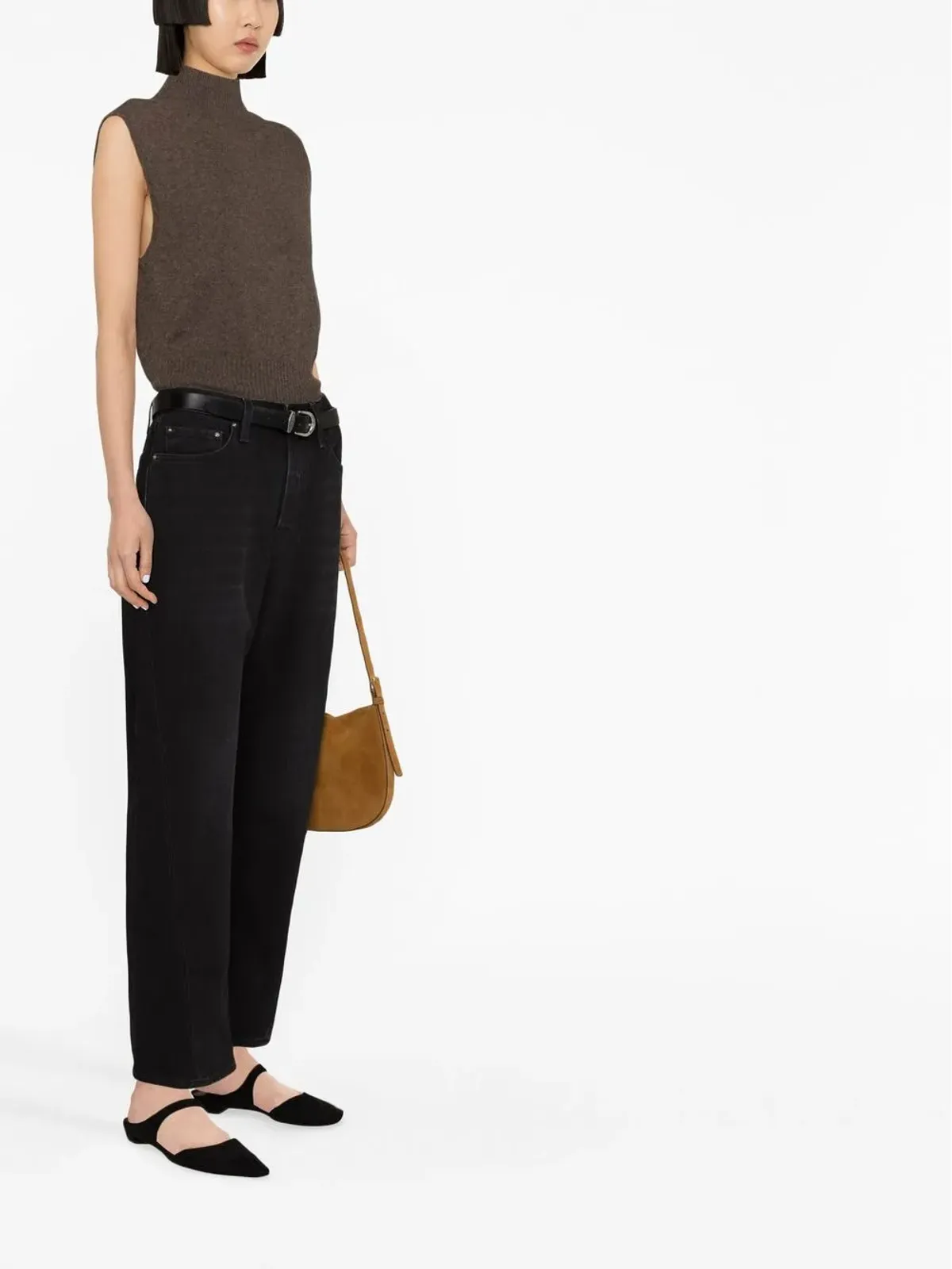 TOTEME Twisted Seam ストレートジーンズ - ブラック - 画像4