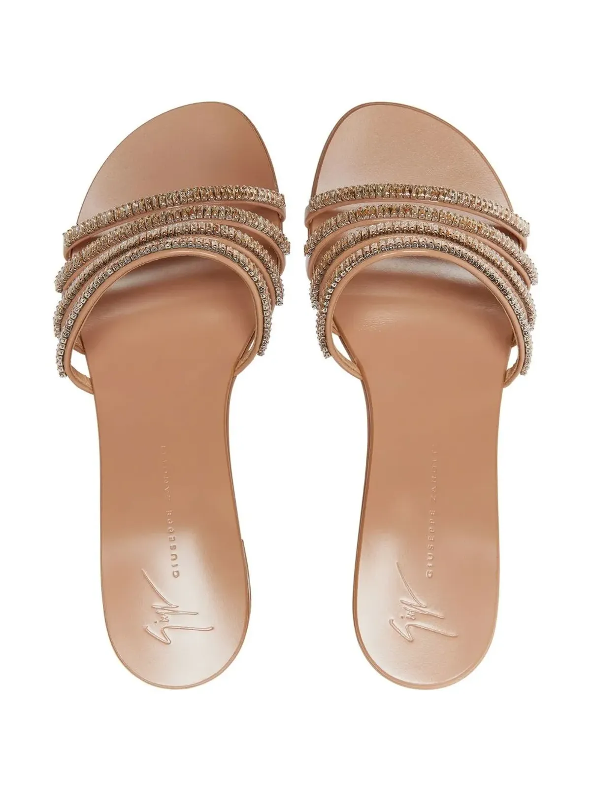 Giuseppe Zanotti Iride クリスタルストラップ サンダル - 画像4
