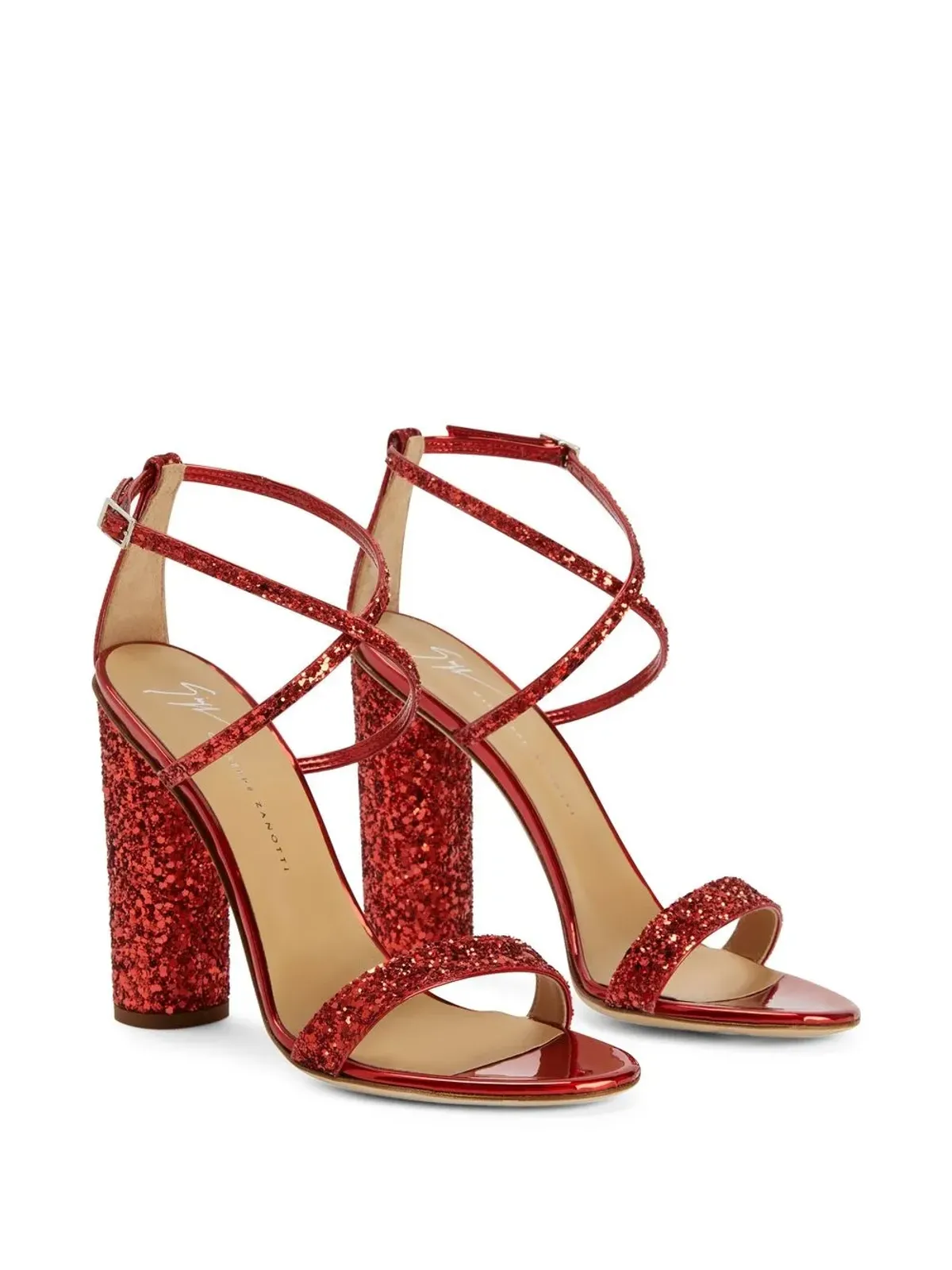 Giuseppe Zanotti タラ グリッター サンダル - 画像2
