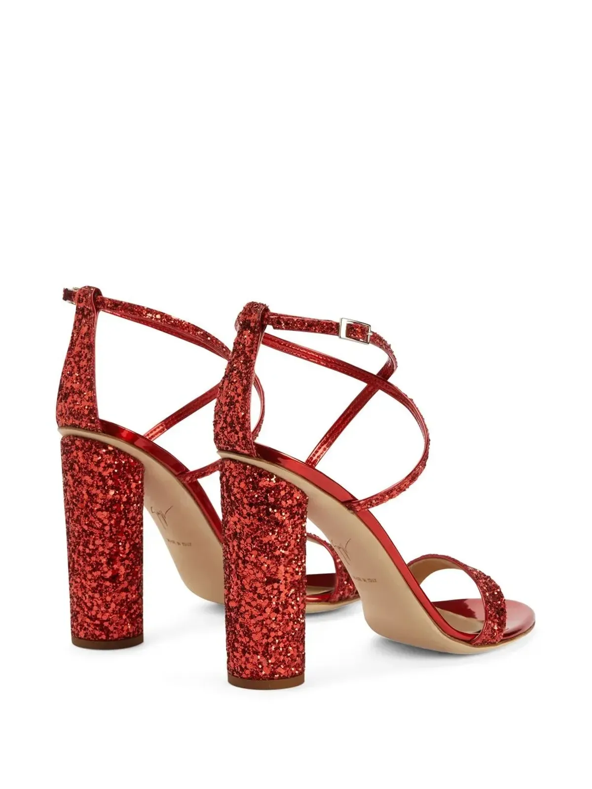 Giuseppe Zanotti タラ グリッター サンダル - 画像3