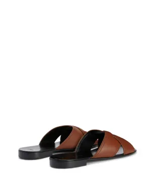 Giuseppe Zanotti Flavio crossed-leather sandals - Brown - サムネイル3