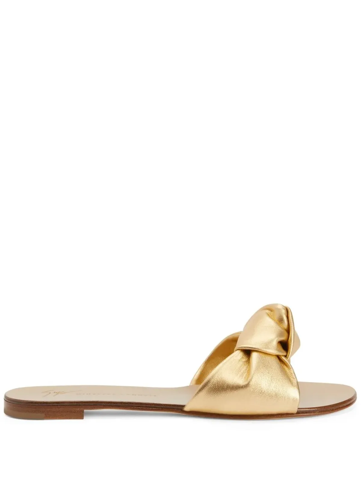 Giuseppe Zanotti Aychaノット フラットサンダル - Gold - 画像1
