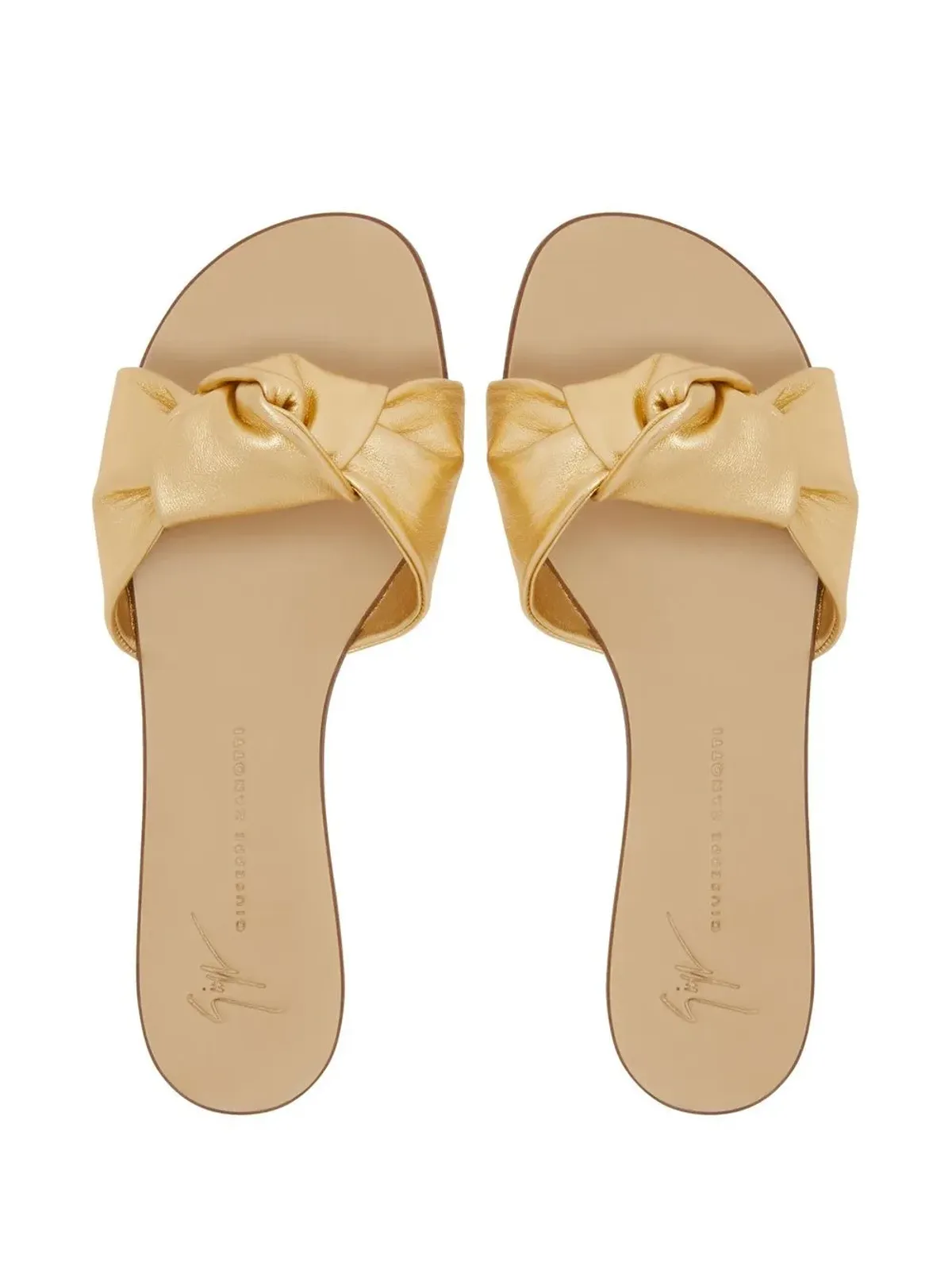 Giuseppe Zanotti Aychaノット フラットサンダル - Gold - 画像4