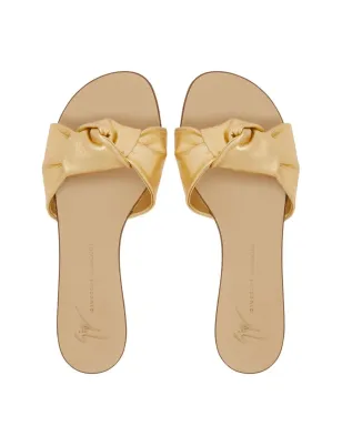 Giuseppe Zanotti Aychaノット フラットサンダル - Gold - サムネイル4