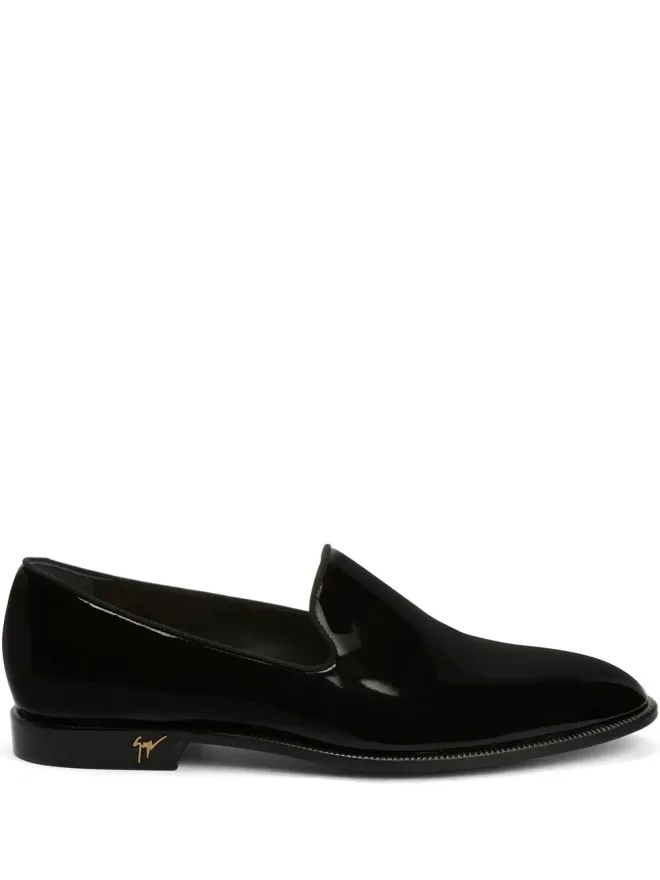 Giuseppe Zanotti Giuseppe Zanotti ガティエン パテントレザー ローファー（ブラック）の商品画像