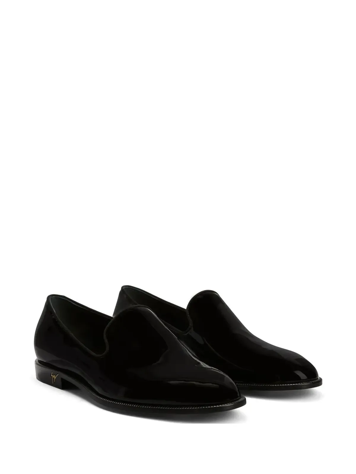 Giuseppe Zanotti ガティエン パテントレザー ローファー（ブラック） - 画像2