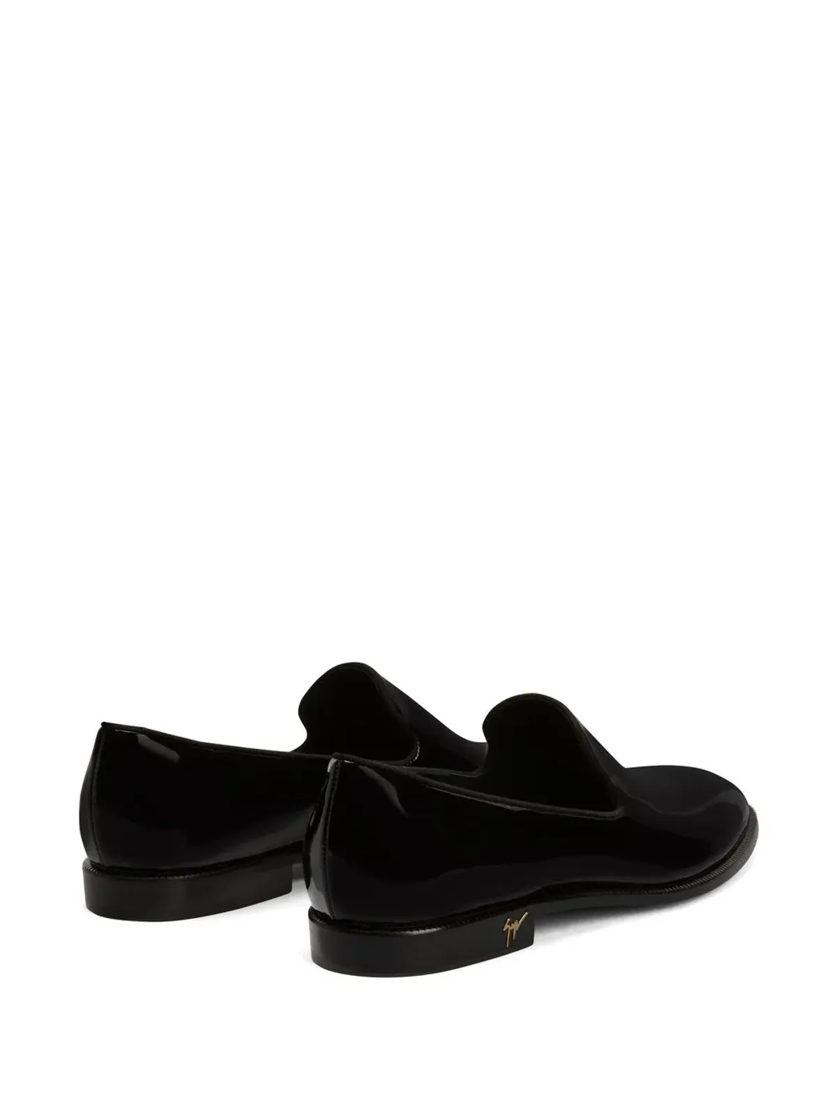 Giuseppe Zanotti ガティエン パテントレザー ローファー（ブラック） - 画像3