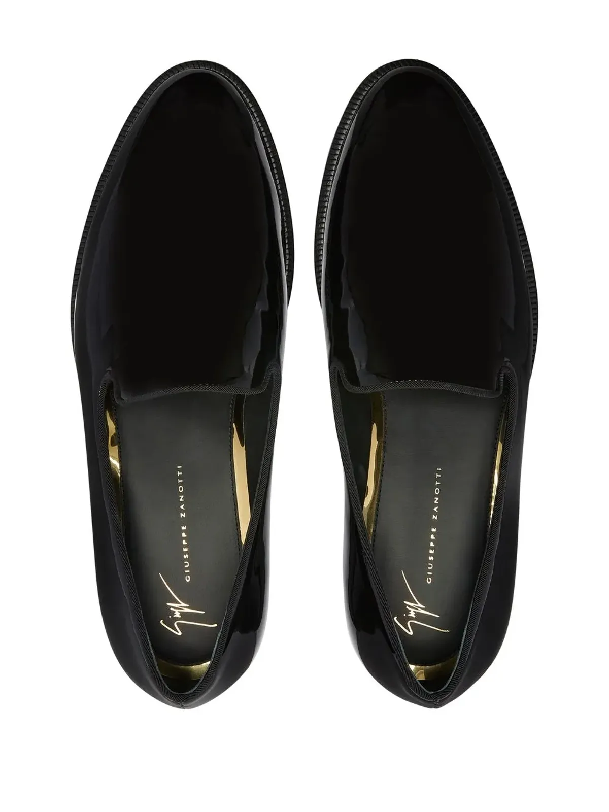Giuseppe Zanotti ガティエン パテントレザー ローファー（ブラック） - 画像4