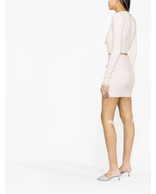 Self-Portrait ブレイドトリム ミニスカート - ピンク - サムネイル3