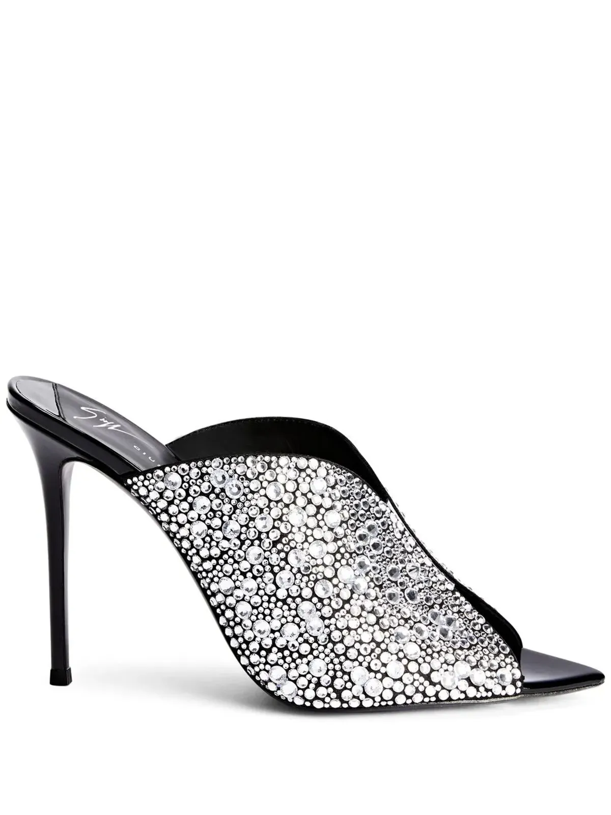 Giuseppe Zanotti 105mm Intriigo Sparkle サンダル - ブラック - 画像1