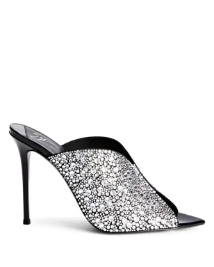 Giuseppe Zanotti 105mm Intriigo Sparkle サンダル - ブラック - サムネイル1
