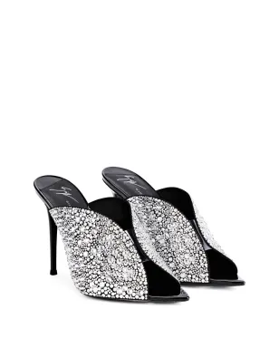 Giuseppe Zanotti 105mm Intriigo Sparkle サンダル - ブラック - サムネイル2