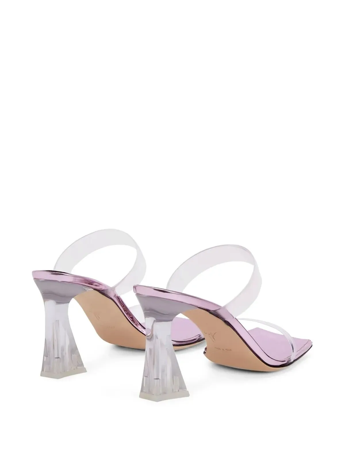 Giuseppe Zanotti 85mm Flaminia Plexi サンダル - 画像3
