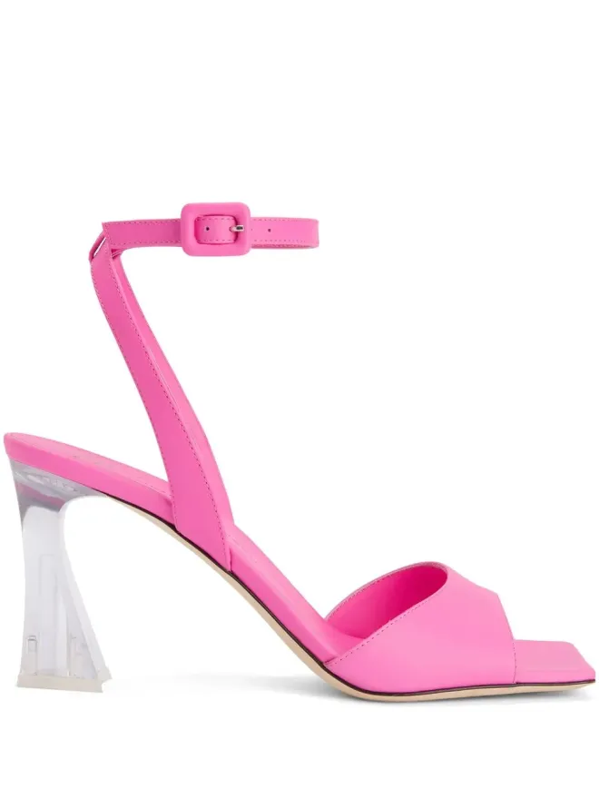 Giuseppe Zanotti Giuseppe Zanotti ヴェスタア 85mm 透明ヒール サンダル - ピンクの商品画像