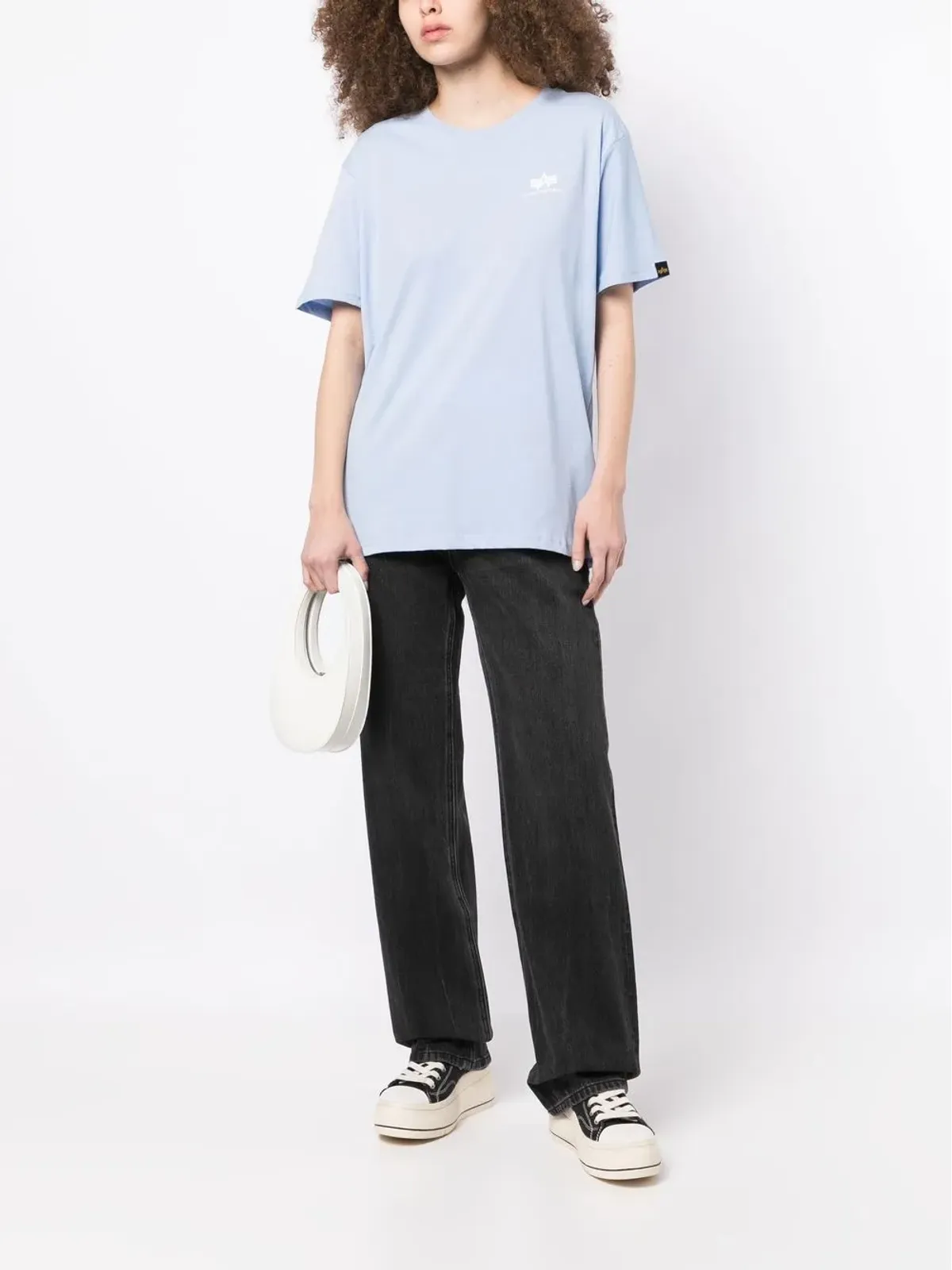 Alpha Industries 胸ロゴプリントディテールTシャツ - 画像2