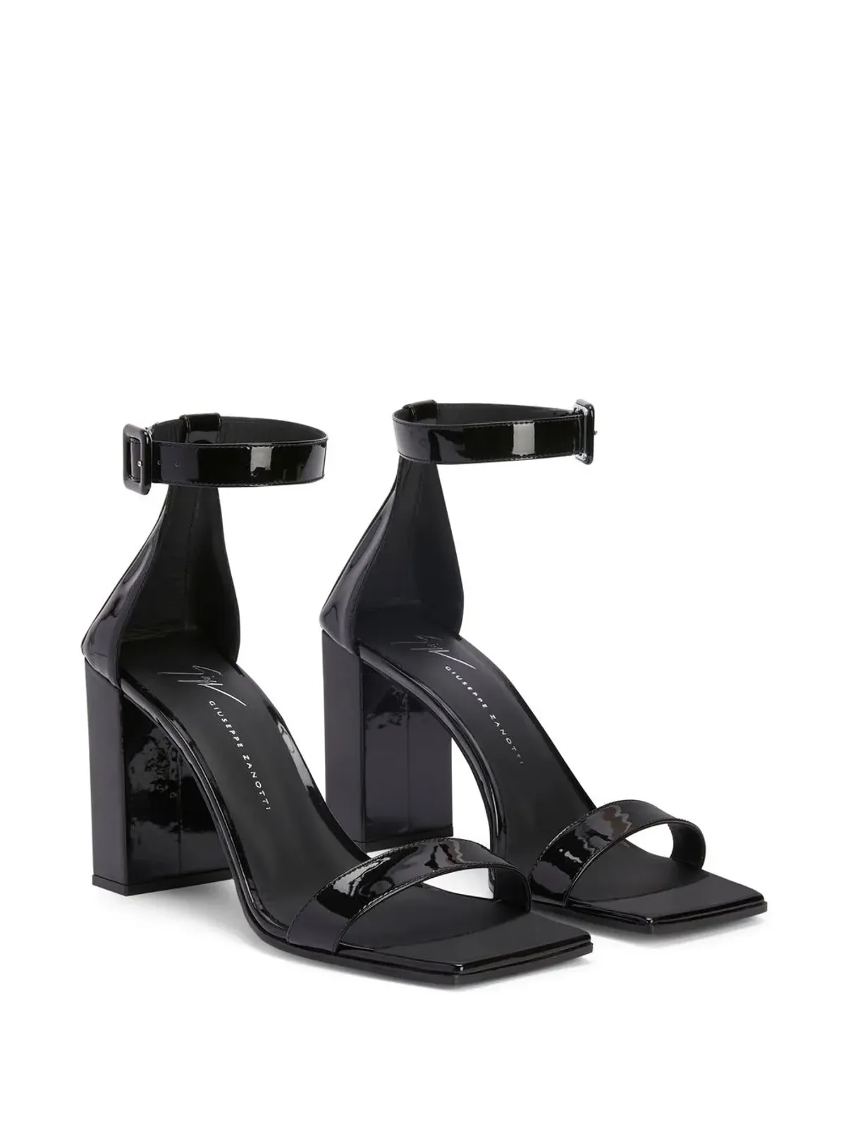Giuseppe Zanotti Shangay buckled leather sandals - Black - 画像2
