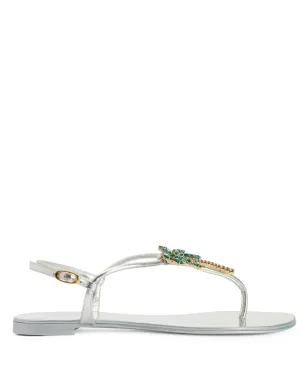 Giuseppe Zanotti Venice Beach レザー フラットサンダル - サムネイル1