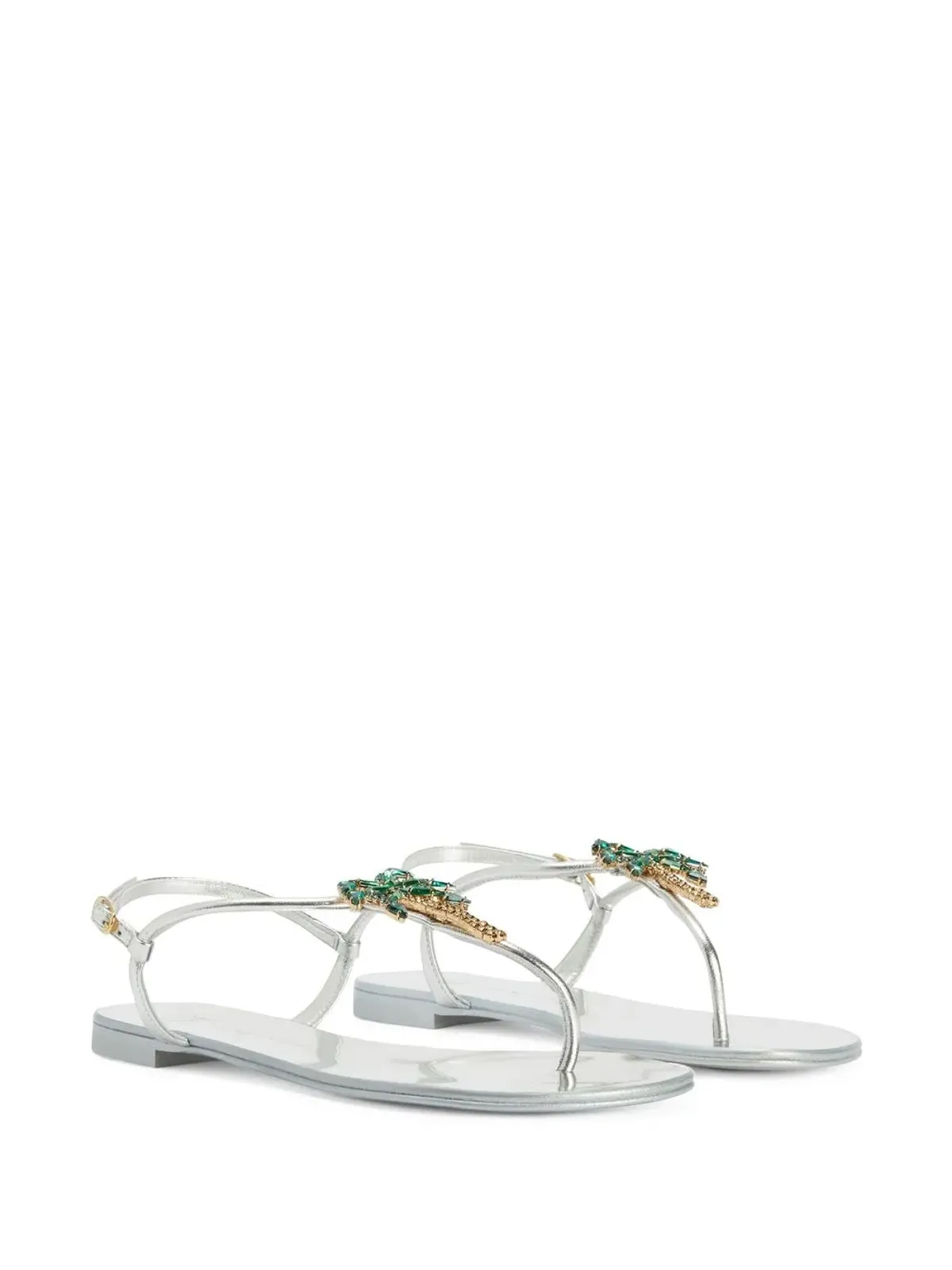 Giuseppe Zanotti Venice Beach レザー フラットサンダル - 画像2
